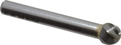 M.A. Ford - 3/8" Cut Diam, 1/4" Shank Diam, Ball Head Single Cut Burr - Carbide, Radius End, 5/16" LOC, 2-5/16" OAL - Exact Tool & Supply