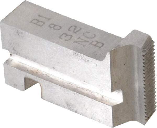 GTD - #8-32 UNC Thread, 15° Hook Angle, Projection, Right Hand High Speed Steel Chaser - Geometric 9/16 DSA Compatibility, 45° Chamfer Angle - Exact Tool & Supply