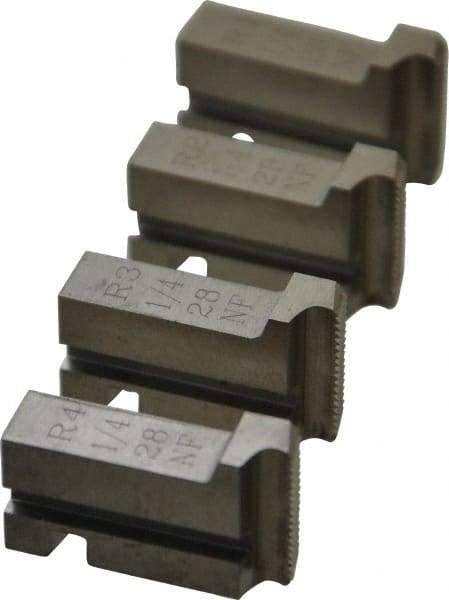 GTD - 1/4-28 UNF Thread, 15° Hook Angle, Projection, Right Hand High Speed Steel Chaser - Geometric 9/16 DSA Compatibility, 45° Chamfer Angle - Exact Tool & Supply