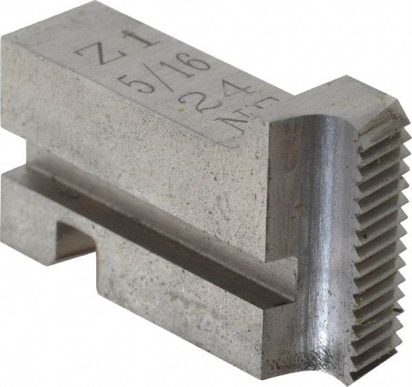 GTD - 5/16-24 UNF Thread, 15° Hook Angle, Projection, Right Hand High Speed Steel Chaser - Geometric 9/16 DSA Compatibility, 45° Chamfer Angle - Exact Tool & Supply