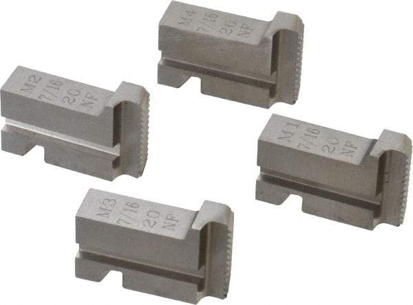 GTD - 7/16-20 UNF Thread, 15° Hook Angle, Projection, Right Hand High Speed Steel Chaser - Geometric 9/16 DSA Compatibility, 45° Chamfer Angle - Exact Tool & Supply