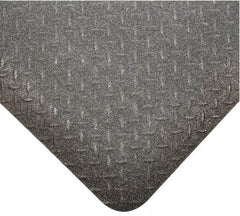 Wearwell - 75' Long x 2' Wide, Dry Environment, Anti-Fatigue Matting - Black, Vinyl with Nitrile Blend Base, Beveled on 4 Sides - Exact Tool & Supply