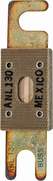 Cooper Bussmann - 130 Amp Non-Time Delay Fast-Acting Forklift & Truck Fuse - 125VAC, 80VDC, 3.18" Long x 0.75" Wide, Littelfuse CNL130, Bussman ANL-130, Ferraz Shawmut CNL130 - Exact Tool & Supply