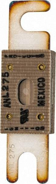 Cooper Bussmann - 275 Amp Non-Time Delay Fast-Acting Forklift & Truck Fuse - 125VAC, 80VDC, 3.18" Long x 0.75" Wide, Littelfuse CNL275, Bussman ANL-275, Ferraz Shawmut CNL275 - Exact Tool & Supply