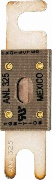 Cooper Bussmann - 325 Amp Non-Time Delay Fast-Acting Forklift & Truck Fuse - 125VAC, 80VDC, 3.18" Long x 0.75" Wide, Littelfuse CNL325, Bussman ANL-325, Ferraz Shawmut CNL325 - Exact Tool & Supply