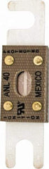 Cooper Bussmann - 40 Amp Non-Time Delay Fast-Acting Forklift & Truck Fuse - 125VAC, 80VDC, 3.18" Long x 0.75" Wide, Littelfuse CNL40, Bussman ANL-40, Ferraz Shawmut CNN40 - Exact Tool & Supply