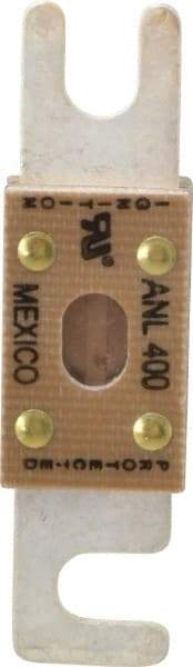 Cooper Bussmann - 400 Amp Non-Time Delay Fast-Acting Forklift & Truck Fuse - 125VAC, 80VDC, 3.18" Long x 0.75" Wide, Littelfuse CNL400, Bussman ANL-400, Ferraz Shawmut CNL400 - Exact Tool & Supply