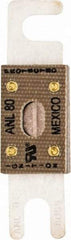Cooper Bussmann - 80 Amp Non-Time Delay Fast-Acting Forklift & Truck Fuse - 125VAC, 80VDC, 3.18" Long x 0.75" Wide, Littelfuse CNL80, Bussman ANL-80, Ferraz Shawmut CNL80 - Exact Tool & Supply