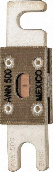 Cooper Bussmann - 500 Amp Non-Time Delay Fast-Acting Forklift & Truck Fuse - 125VAC, 80VDC, 3.18" Long x 0.75" Wide, Littelfuse CNN500, Bussman ANN-500, Ferraz Shawmut CNN500 - Exact Tool & Supply