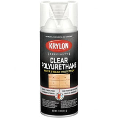 Krylon - Clear, Flat, Polyurethane Spray Paint - Exact Tool & Supply