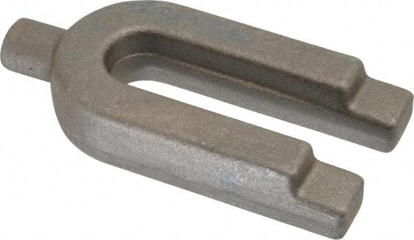 Gibraltar - 1-3/4" Wide x 3/4" High, Forged Steel, U Shaped Strap Clamp - 11/16" Stud, 3-1/2" Travel, 4" OAL, 3-1/2" Slot Length, 11/16" Slot Width - Exact Tool & Supply