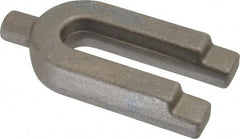 Gibraltar - 1-3/4" Wide x 3/4" High, Forged Steel, U Shaped Strap Clamp - 11/16" Stud, 3-1/2" Travel, 4" OAL, 3-1/2" Slot Length, 11/16" Slot Width - Exact Tool & Supply