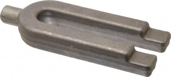 Gibraltar - 2" Wide x 7/8" High, Forged Steel, U Shaped Strap Clamp - 11/16" Stud, 5-1/2" Travel, 6" OAL, 5-1/2" Slot Length, 11/16" Slot Width - Exact Tool & Supply