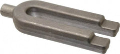 Gibraltar - 2" Wide x 7/8" High, Forged Steel, U Shaped Strap Clamp - 11/16" Stud, 5-1/2" Travel, 6" OAL, 5-1/2" Slot Length, 11/16" Slot Width - Exact Tool & Supply
