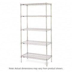 Metro - 2,000 Lb Capacity 5 Shelf Wire Shelving - Starter Unit - Exact Tool & Supply