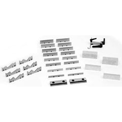 TE-CO - Vise Jaw Sets; Jaw Width (mm): 152.4 ; Jaw Width (Inch): 6 ; Jaw Width (Decimal Inch): 6 ; Set Type: Component Kit ; Material: Steel ; Vise Compatibility: 6" Vises - Exact Tool & Supply