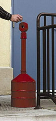Justrite - 5 Gal Metal Cigarette & Cigar Receptacle - 34" High - Exact Tool & Supply