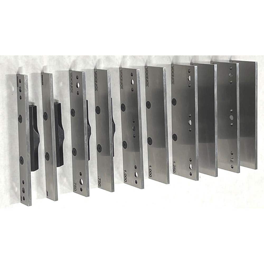TE-CO - Vise Accessories; Product Type: Parallel Set ; Product Compatibility: 6" Vises ; Number of Pieces: 5 ; Material: Steel ; Jaw Width (Inch): 6 ; Product Length (Inch): 0.118 - Exact Tool & Supply