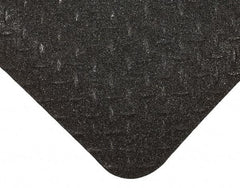Wearwell - 5' Long x 3' Wide, Dry Environment, Anti-Fatigue Matting - Black, Vinyl with Nitrile Blend Base, Beveled on 4 Sides - Exact Tool & Supply