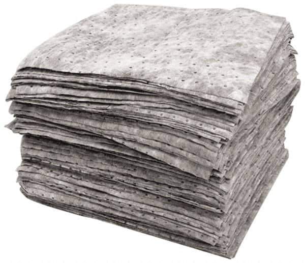 PRO-SAFE - 61 Gal Capacity per Package, Universal Roll - 150' Long x 30" Wide, Gray, Polypropylene - Exact Tool & Supply
