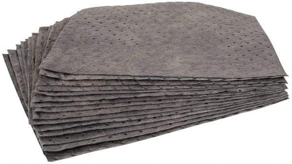 PRO-SAFE - 30 Gal Capacity per Package, Universal Pad - 17" Long x 15" Wide, Gray, Polypropylene - Exact Tool & Supply