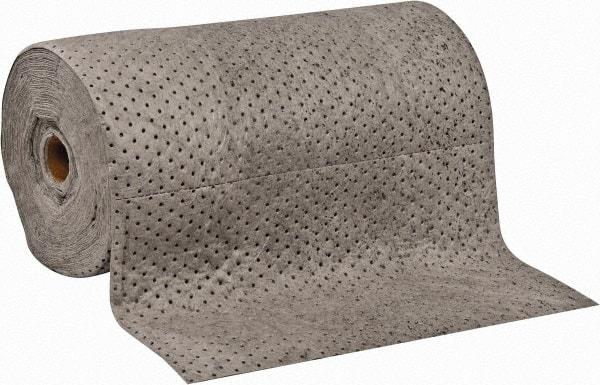 PRO-SAFE - 57 Gal Capacity per Package, Universal Roll - 150' Long x 30" Wide, Gray, Polypropylene - Exact Tool & Supply