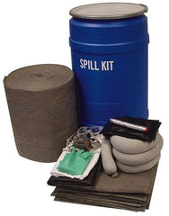 PRO-SAFE - Battery Acid Spill Kit - 30 Gal Polypropylene Drum - Exact Tool & Supply