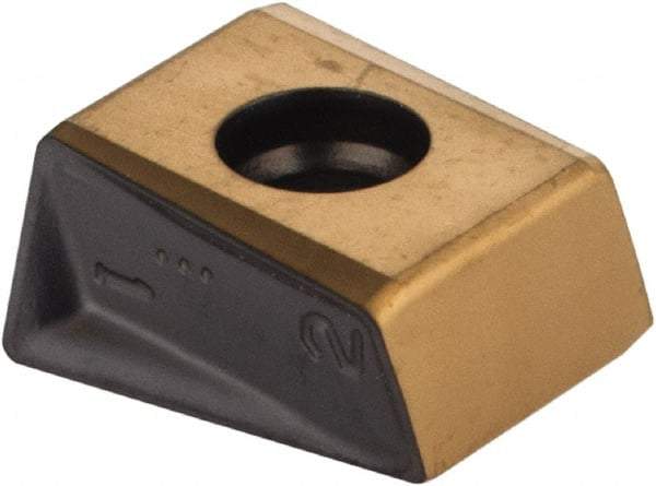 Iscar - T490 LNHT080404 Grade IC808 Carbide Milling Insert - TiAlN/AlTiN/TiN Finish, 0.2957" Thick, 0.4mm Corner Radius - Exact Tool & Supply