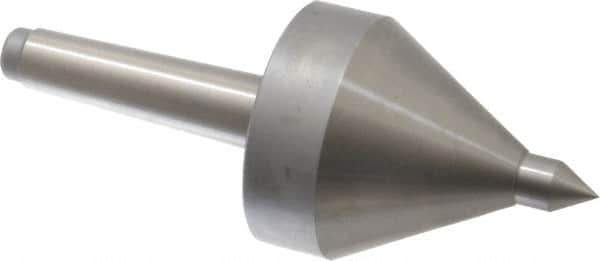 Riten - MT2 Taper Shank, 2-1/4" Head Diam 330 Lb Capacity Live Center - 5,000 Max RPM, 3-3/16" Head Length, 1/2" Point Diam, 3/4" Point Len, 330 Lb Max Workpc, 3-3/16" OAL, Pipe Nose Point - Exact Tool & Supply