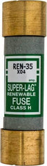 Cooper Bussmann - 250 VAC, 35 Amp, Time Delay Renewable Fuse - Fuse Holder Mount, 76.2mm OAL, 10 (RMS) kA Rating, 20.6mm Diam - Exact Tool & Supply