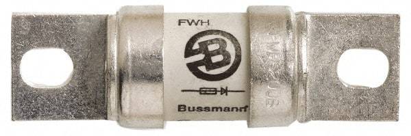 Cooper Bussmann - 500 VAC/VDC, 700 Amp, Fast-Acting Semiconductor/High Speed Fuse - Bolt-on Mount, 6-15/32" OAL, 200 (RMS Symmetrical), 50 at DC kA Rating, 2-1/2" Diam - Exact Tool & Supply