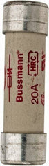 Cooper Bussmann - 500 VAC, 20 Amp, Fast-Acting Semiconductor/High Speed Fuse - 50.8mm OAL, 200 (RMS), 50 at DC kA Rating, 9/16" Diam - Exact Tool & Supply