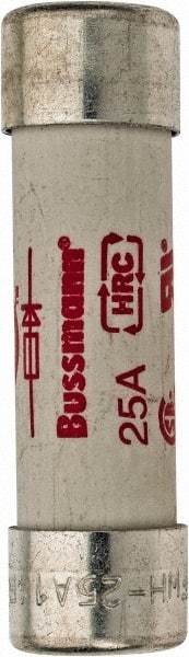 Cooper Bussmann - 500 VAC, 25 Amp, Fast-Acting Semiconductor/High Speed Fuse - 50.8mm OAL, 200 (RMS), 50 at DC kA Rating, 9/16" Diam - Exact Tool & Supply