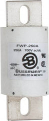 Cooper Bussmann - 700 VAC/VDC, 250 Amp, Fast-Acting Semiconductor/High Speed Fuse - Stud Mount Mount, 5-3/32" OAL, 200 (RMS), 50 at DC kA Rating, 2" Diam - Exact Tool & Supply
