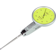 Mahr - Dial Test Indicators; Maximum Measurement (Decimal Inch): 0.0100 ; Maximum Measurement (mm): 0.25 ; Dial Graduation (Decimal Inch): 0.000400 ; Dial Graduation (mm): 0.0100 ; Dial Reading: 25-0-25 ; Dial Diameter (Inch): 1.5 - Exact Tool & Supply