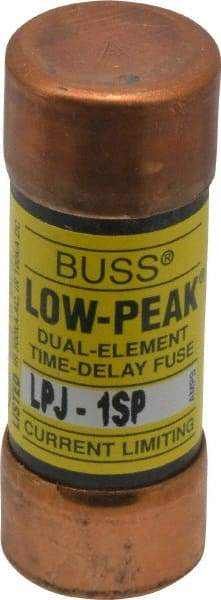 Cooper Bussmann - 300 VDC, 600 VAC, 1 Amp, Time Delay General Purpose Fuse - Fuse Holder Mount, 2-1/4" OAL, 100 at DC, 300 at AC (RMS) kA Rating, 13/16" Diam - Exact Tool & Supply
