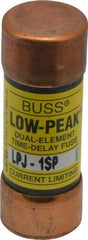Cooper Bussmann - 300 VDC, 600 VAC, 1 Amp, Time Delay General Purpose Fuse - Fuse Holder Mount, 2-1/4" OAL, 100 at DC, 300 at AC (RMS) kA Rating, 13/16" Diam - Exact Tool & Supply