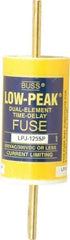 Cooper Bussmann - 300 VDC, 600 VAC, 125 Amp, Time Delay General Purpose Fuse - Bolt-on Mount, 5-3/4" OAL, 100 at DC, 300 at AC (RMS) kA Rating, 1-5/8" Diam - Exact Tool & Supply