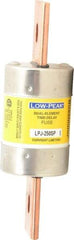 Cooper Bussmann - 300 VDC, 600 VAC, 250 Amp, Time Delay General Purpose Fuse - Bolt-on Mount, 7-1/8" OAL, 100 at DC, 300 at AC (RMS) kA Rating, 2" Diam - Exact Tool & Supply