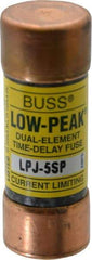 Cooper Bussmann - 300 VDC, 600 VAC, 5 Amp, Time Delay General Purpose Fuse - Fuse Holder Mount, 2-1/4" OAL, 100 at DC, 300 at AC (RMS) kA Rating, 13/16" Diam - Exact Tool & Supply