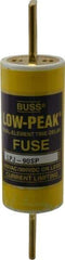 Cooper Bussmann - 300 VDC, 600 VAC, 90 Amp, Time Delay General Purpose Fuse - Bolt-on Mount, 4-5/8" OAL, 100 at DC, 300 at AC (RMS) kA Rating, 1-1/8" Diam - Exact Tool & Supply