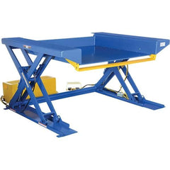 Vestil - 2,000 Lb Capacity Hydraulic Scissor Ground Lift Scissor - 1/2" to 48" Lift Height, 73" Platform Length x 44" Platform Width - Exact Tool & Supply