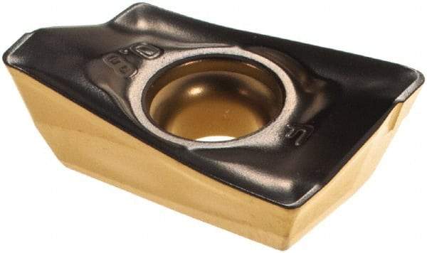 Walter - ADKT1606 F56 Grade WAK15 Carbide Milling Insert - TiCN/Al2O3/TiN Finish, 0.2421" Thick, 0.8mm Corner Radius - Exact Tool & Supply
