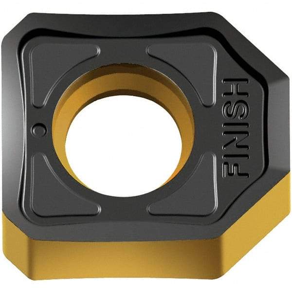 Walter - XNGX1205 F67 Grade WXM15 Carbide Milling Insert - TiAlN/TiN Finish, 0.237" Thick, 1/2" Inscribed Circle - Exact Tool & Supply