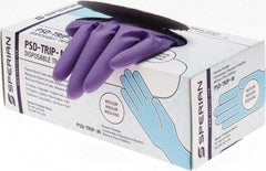 Honeywell - 8 mil Thick, Nitrile Chemical Resistant Gloves - Exact Tool & Supply