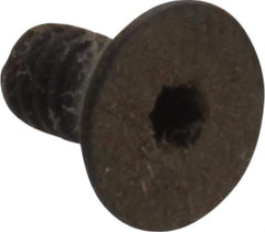 Holo-Krome - #5-40 UNC Hex Socket Drive, 82° Flat Screw - Alloy Steel, Black Oxide Finish, Fully Threaded, 1/4" OAL - Exact Tool & Supply