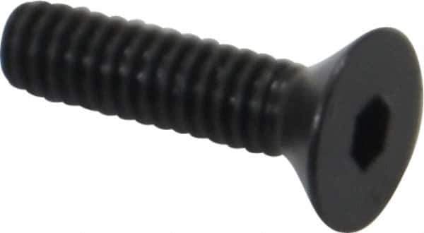 Holo-Krome - #5-40 UNC Hex Socket Drive, 82° Flat Screw - Alloy Steel, Black Oxide Finish, Fully Threaded, 1/2" OAL - Exact Tool & Supply