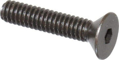 Holo-Krome - #5-40 UNC Hex Socket Drive, 82° Flat Screw - Alloy Steel, Black Oxide Finish, Fully Threaded, 5/8" OAL - Exact Tool & Supply