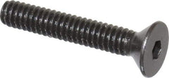 Holo-Krome - #5-40 UNC Hex Socket Drive, 82° Flat Screw - Alloy Steel, Black Oxide Finish, Fully Threaded, 3/4" OAL - Exact Tool & Supply