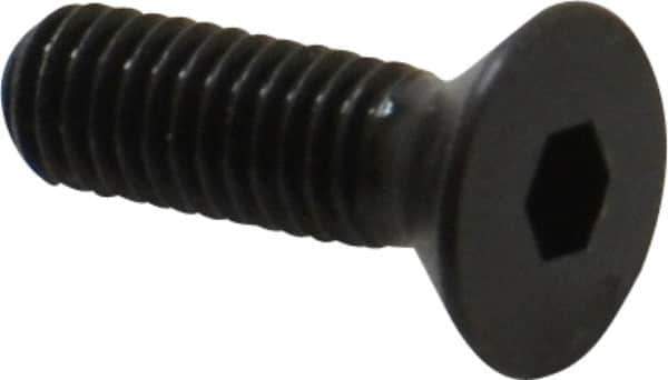 Holo-Krome - #10-32 UNF Hex Socket Drive, 82° Flat Screw - Alloy Steel, Black Oxide Finish, Fully Threaded, 5/8" OAL - Exact Tool & Supply